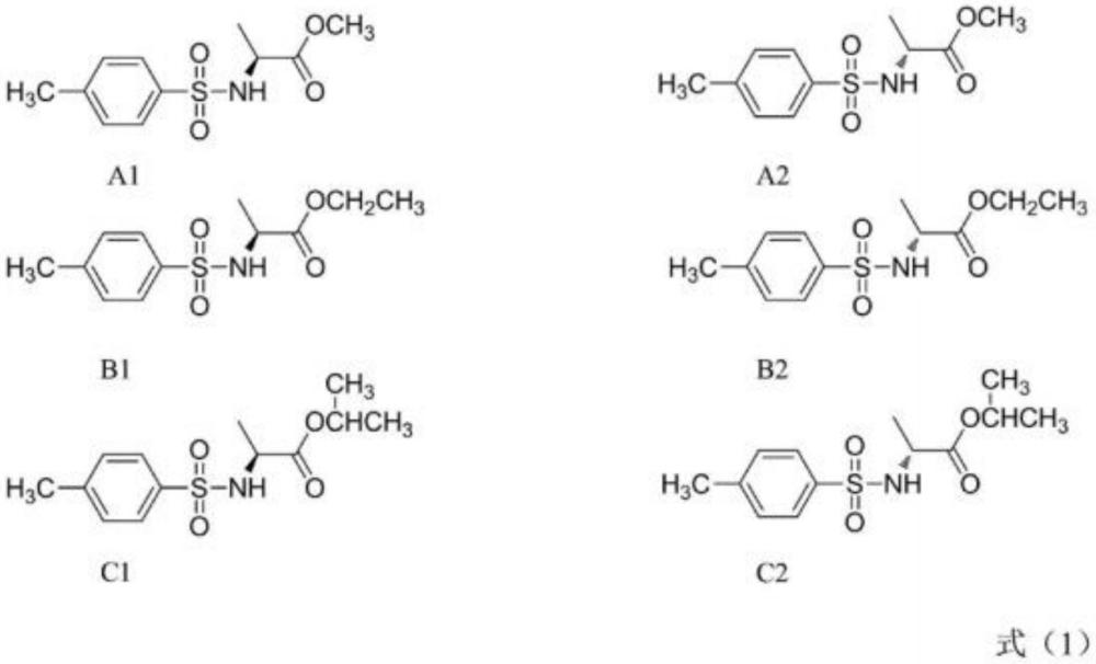 一種柱前衍生化分析N-(對(duì)甲苯磺?；?-L-丙氨酰氯及其對(duì)映異構(gòu)體的方法