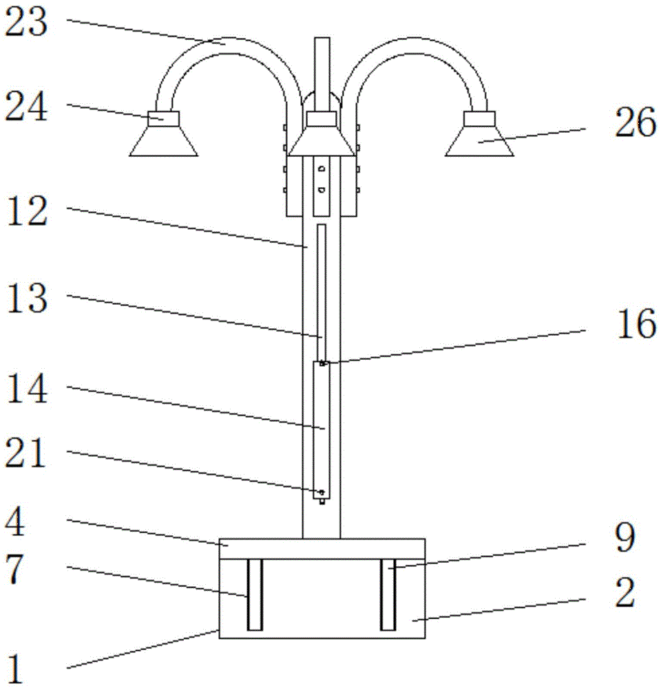 一種景觀設(shè)計(jì)用多功能路燈