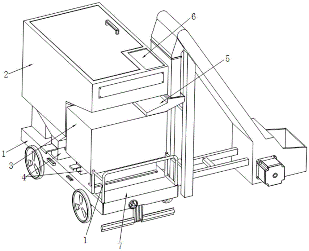 一種大球蓋菇鋪料播種一體機