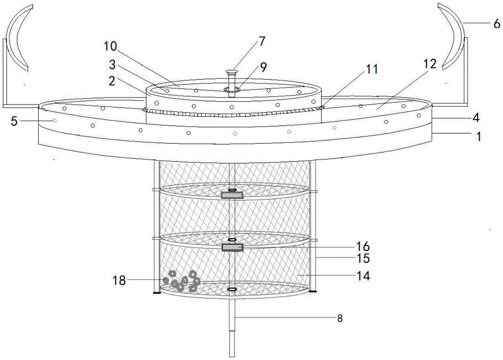 一種光催化多級處理污水漂浮裝置
