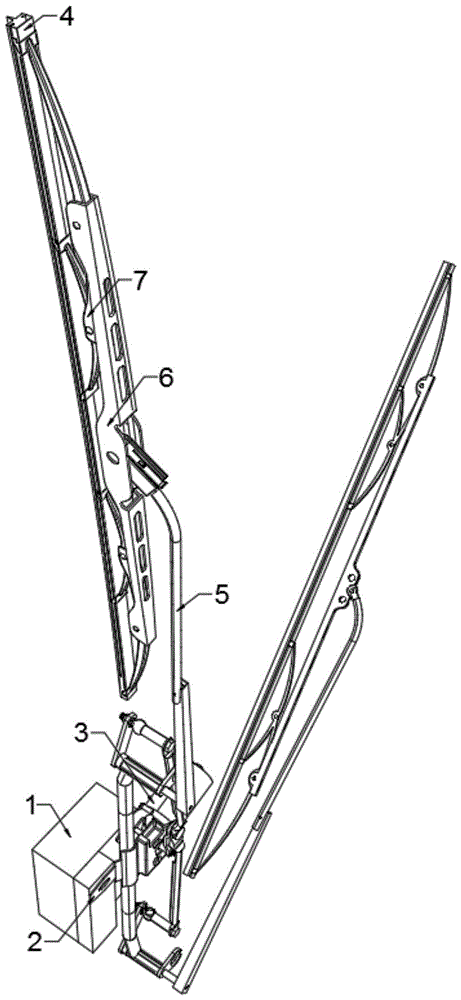 一種鐵道車輛前擋風玻璃清潔裝置